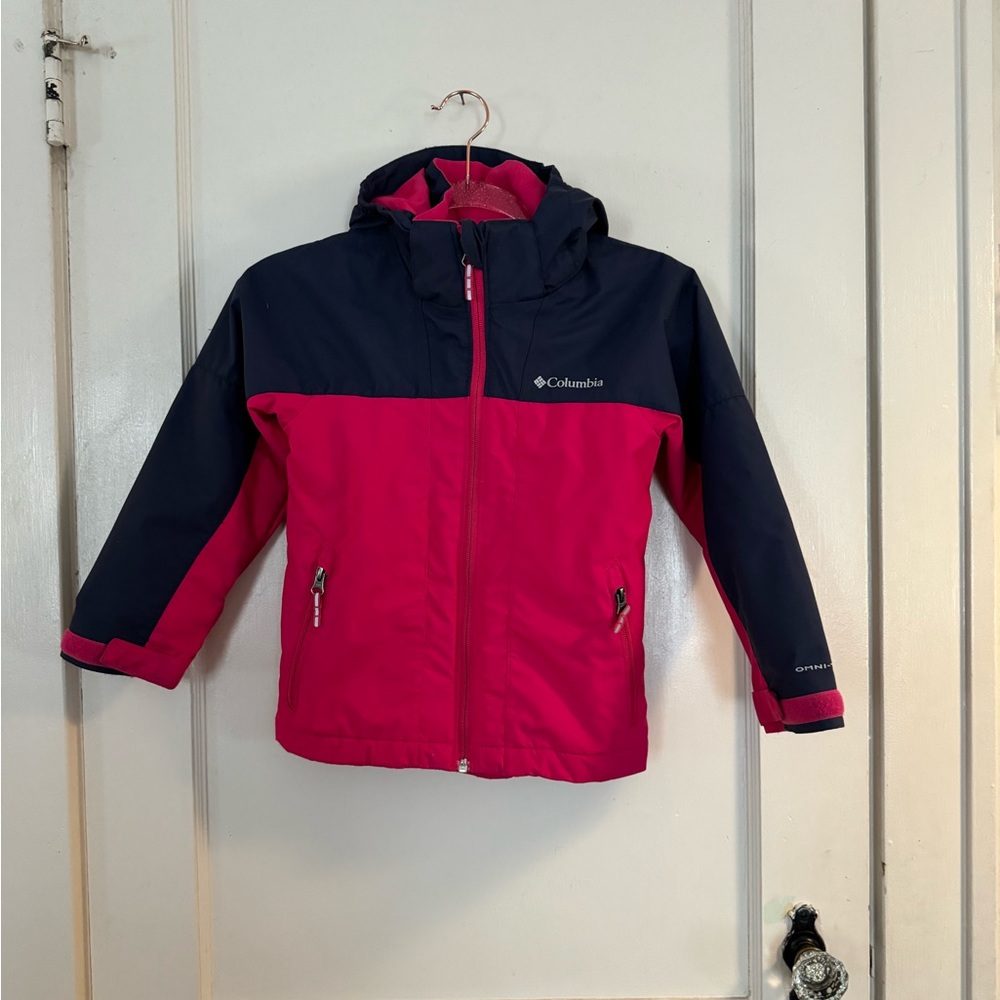 Girls Columbia Interchange Omni-Tech Girls Ski Winter Jacket Youth XSmall 6/7